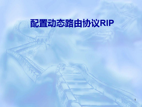 配置动态路由协议RIP