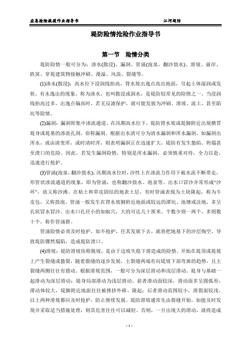 堤防险情抢险作业指导书