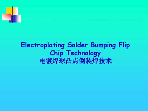 Electroplating Solder Bumping Flip Chip Technology