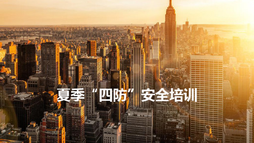 《班组安全》夏季四防安全培训