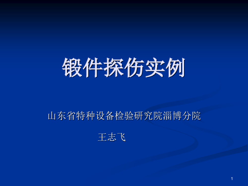 锻件探伤实例讲解