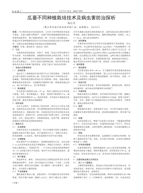 瓜蒌不同种植栽培技术及病虫害防治探析