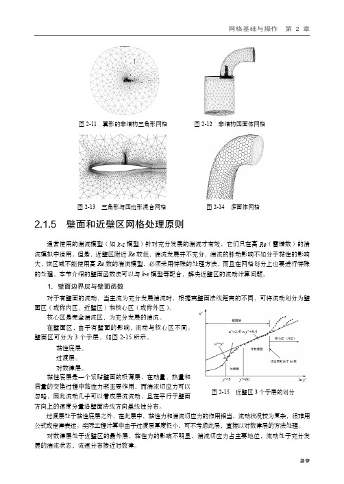 2.1.5  壁面和近壁区网格处理原则[共2页]