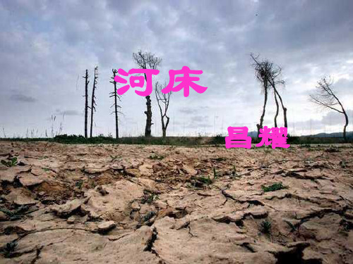 人教版高中语文选修“中国现代诗歌散文欣赏”《河床》 课件22张