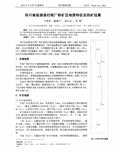 四川省盐源县烂纸厂铁矿区地质特征及找矿远景