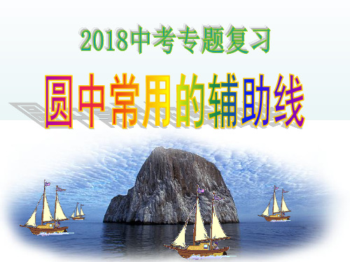 2018中考数学专题复习 圆中常见的辅助线 课件 (共18张PPT)