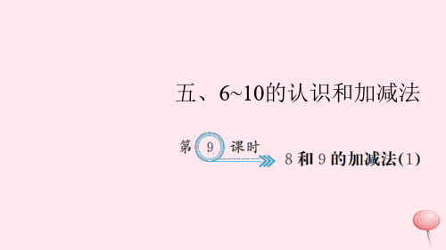 新人教版一年级数学上册五6_10的认识和加减法第9课时8和9的加减法习题课件.ppt