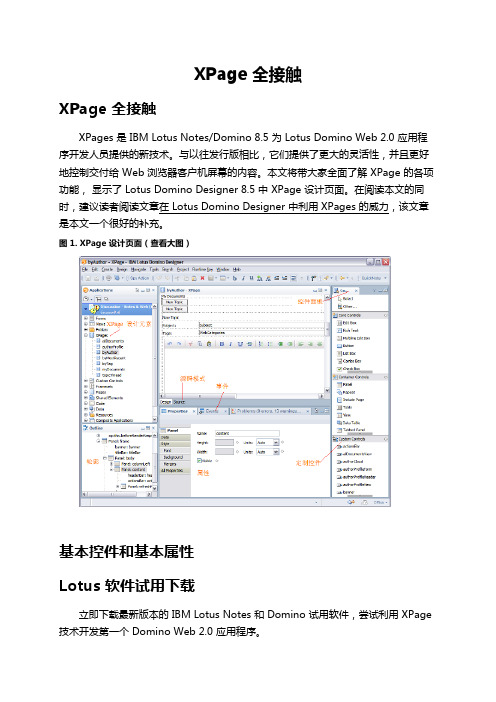 XPage 全接触
