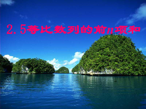 等比数列的前n项和(2)最新版