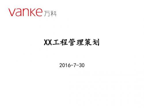 住宅楼项目工程管理策划(图文并茂)
