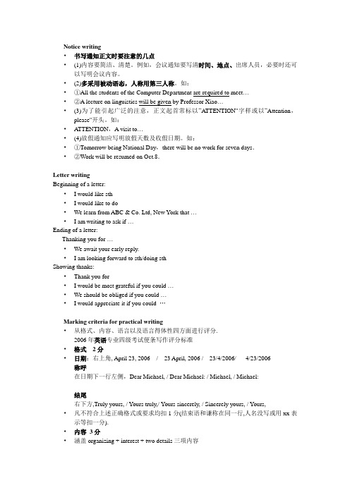 Useful expressions for writing(非打印)