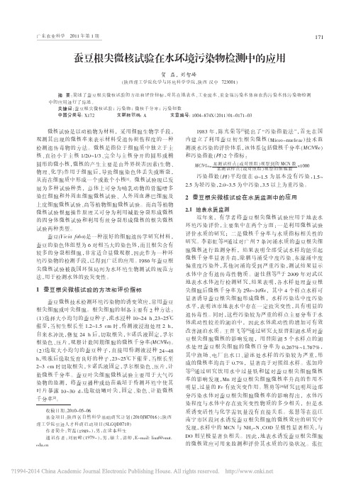 蚕豆根尖微核试验在水环境污染物检测中的应用_贺磊
