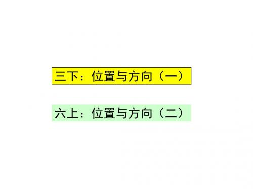 三年级下册位置与方向说课课件.ppt