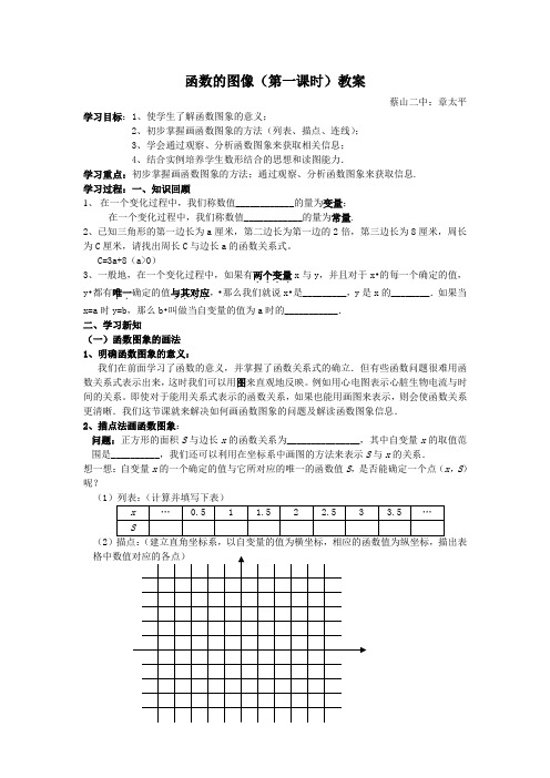 函数的图像(第一课时)教案