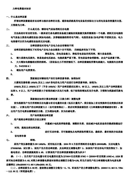 力率电费基本知识