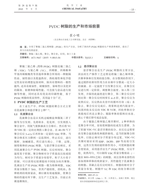 PVDC树脂的生产和市场前景