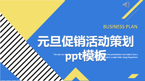 元旦促销活动策划ppt模板