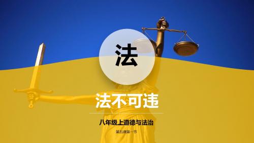 人教部编版八年级道德与法治上册5.1《法不可违》教学课件(含视频)