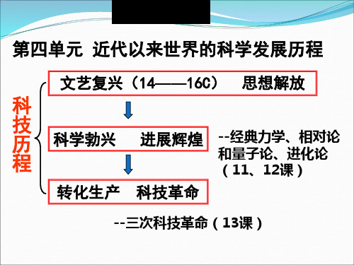 人教课标版  近代以来世界的科学发展历程优秀ppt课件3