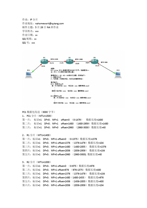 IP分片实例