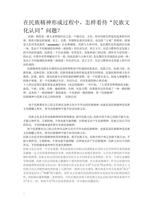 民族文化认同