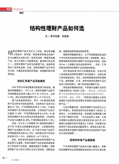 结构性理财产品如何选