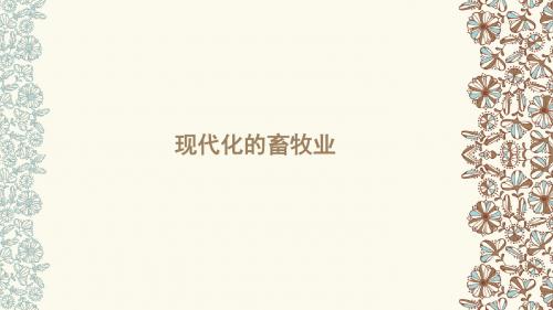 地理人教版七年级下册现代化的畜牧业ppt