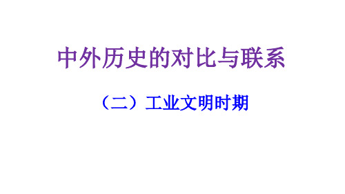 高考历史一轮复习课件中外历史的对比与联系(二)25ppt