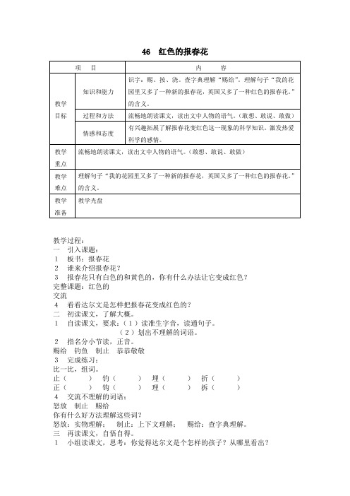 46红色的报春花