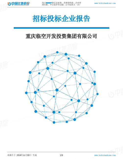 重庆临空开发投资集团有限公司-招投标数据分析报告