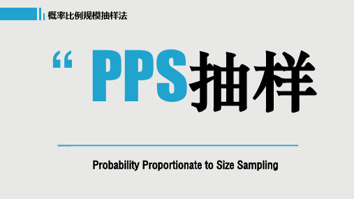 PPS抽样法