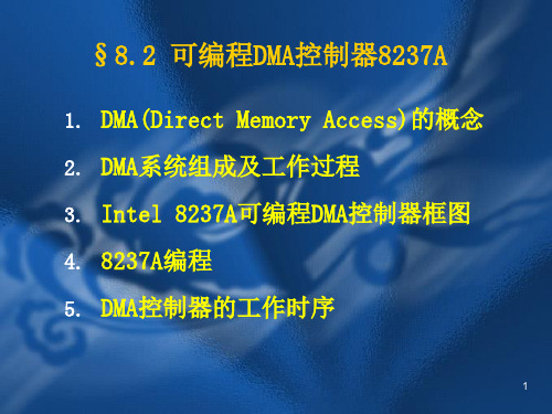 第八章 DMA控制器8237