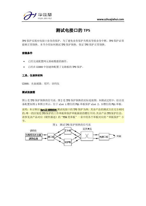 测试电接口的TPS
