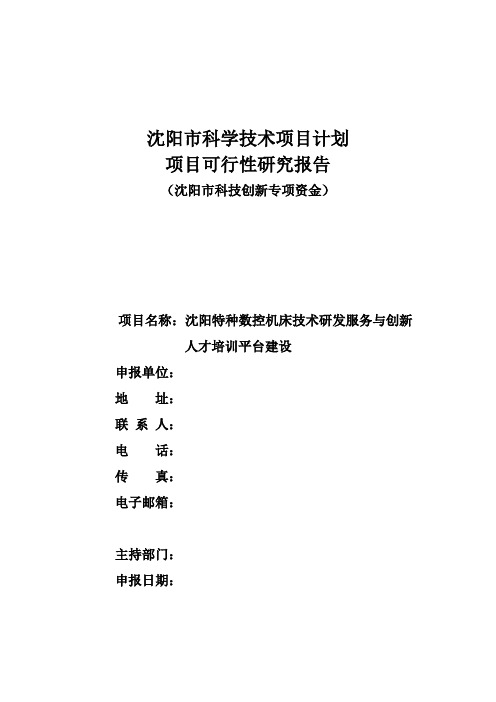 平台项目可行性研究报告
