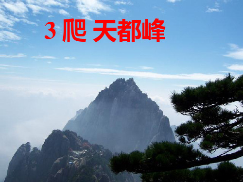 《爬天都峰》ppt课件