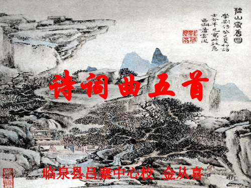 语文人教版八年级下册第25课 诗词曲五首