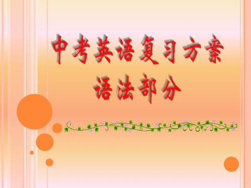 2010年中考英语并列句复习