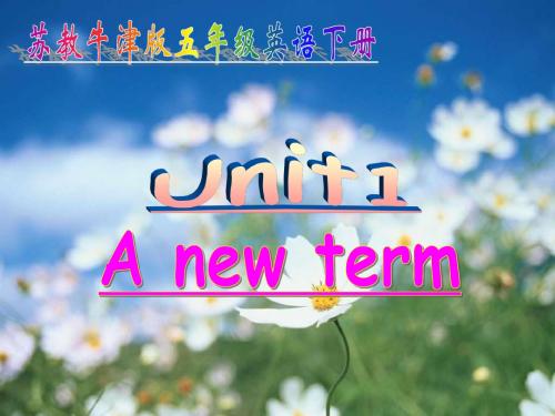 苏教牛津版译林版五年级英语下册unit 1 A new term课件6公开课课件