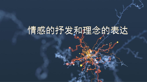 人教版美术八年级下册第一单元第一课：情感的抒发和理念表达(14张PPT)