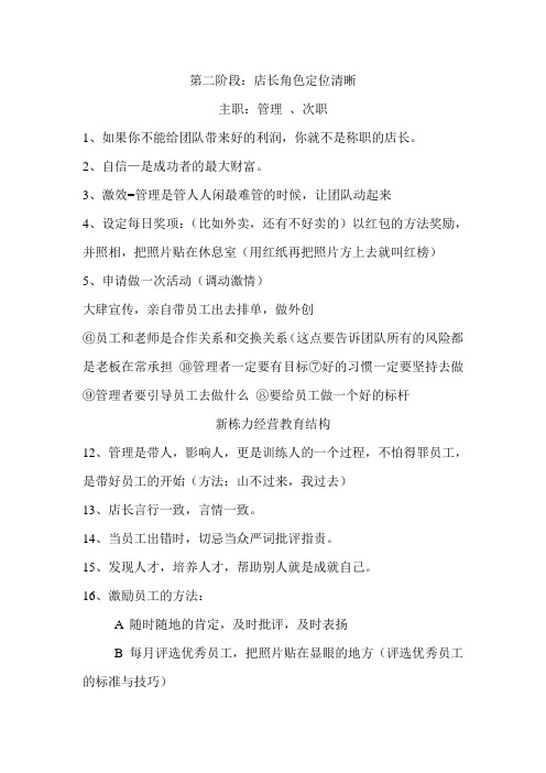美发店店长及员工的要求及管理