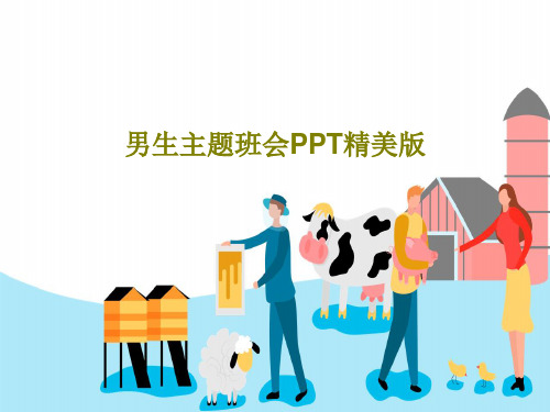 男生主题班会PPT精美版共29页文档