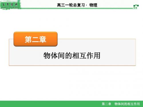 2016《名师面对面》高考物理大一轮复习课件：第2章 第3讲力的合成和分解