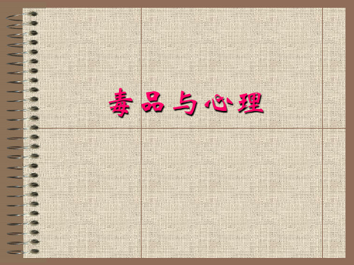 毒品与心理PPT课件