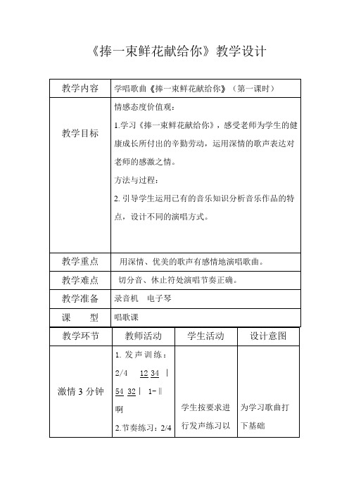 捧一束鲜花献给你1