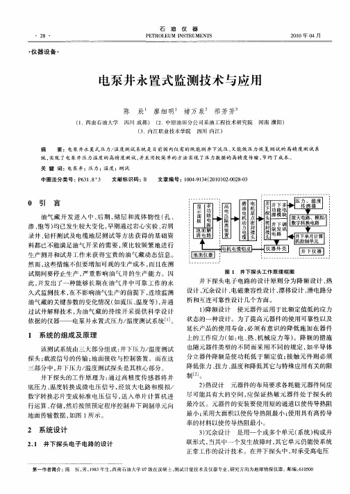 电泵井永置式监测技术与应用