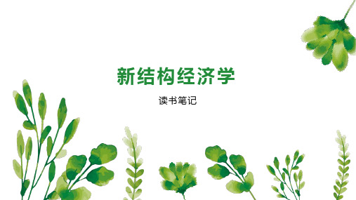 新结构经济学 