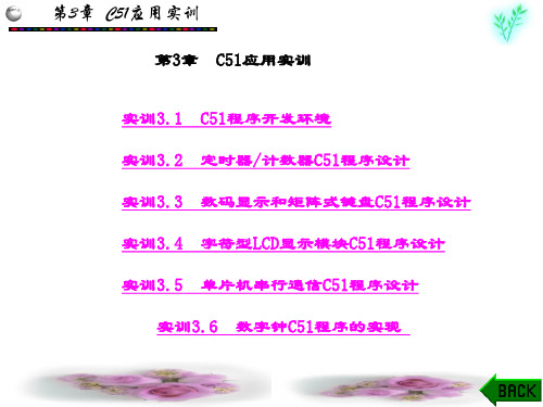 精品文档-单片机应用实训教程(张永枫)-第3章