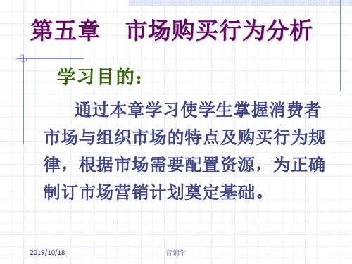市场营销课件--第五章市场购买行为分析