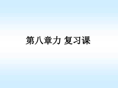 周周清第1周 力(习题课)