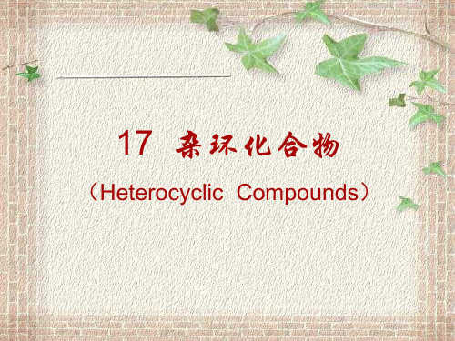 有机化学杂环化合物2